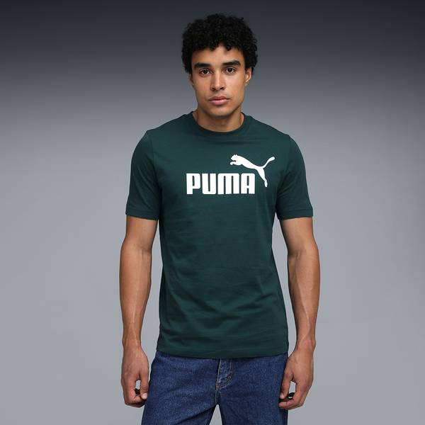 PUMA Printed Men Crew Neck Green T-Shirt