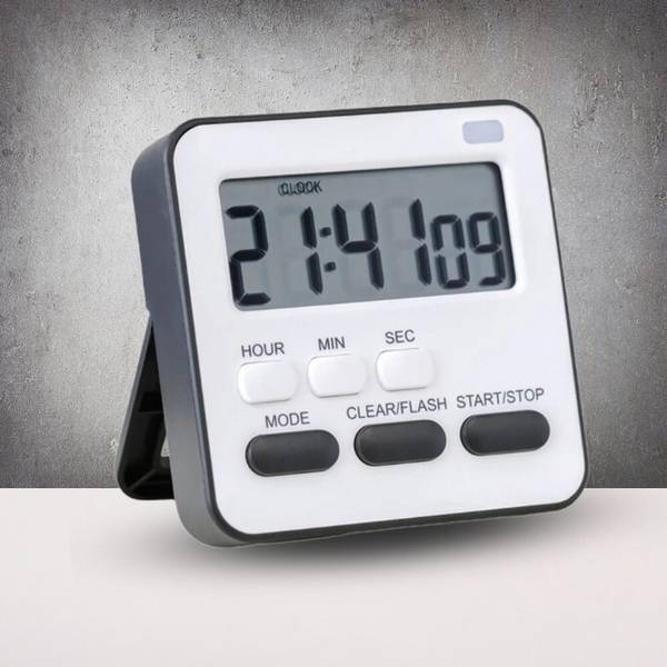 YELONA Digital Black Clock