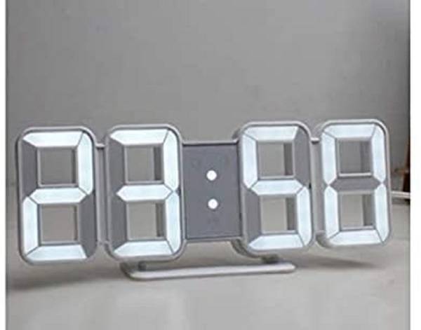 NISHIV Digital White Clock