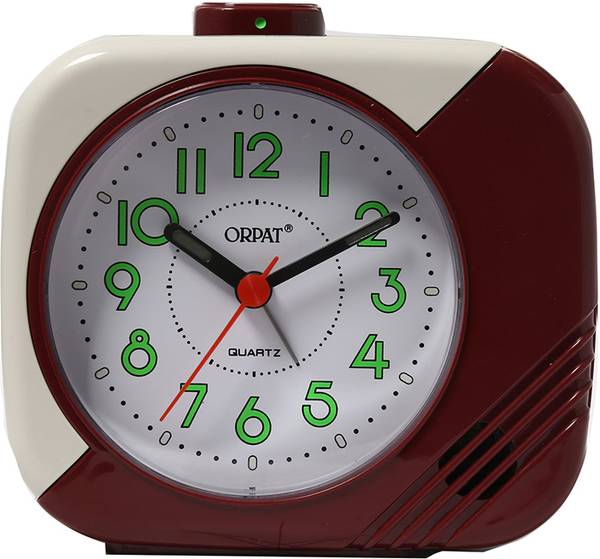 ORPAT Analog Burgandy Clock