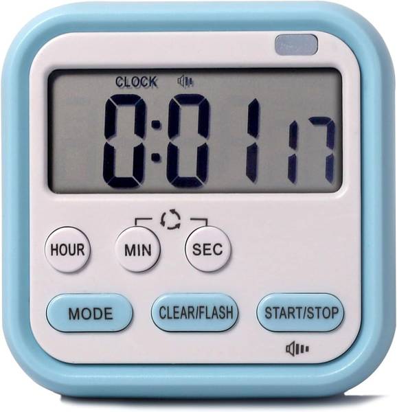 THEODORE Blue Digital Timer Kids, Kitchen, Cooking, Classroom, Exercise, Oven, Baking Digital Kitchen Timer