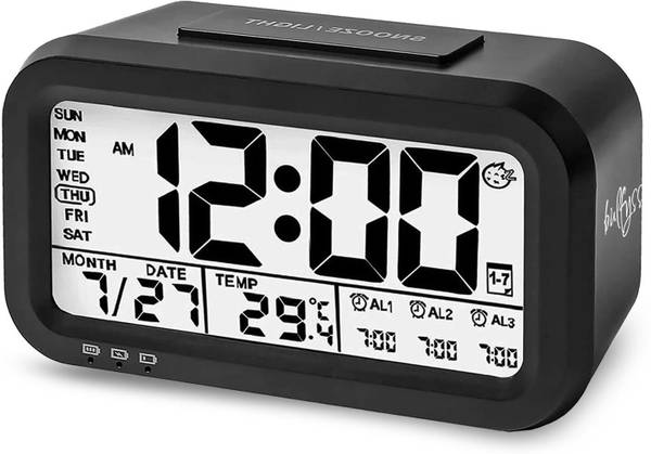 Urbanfix Digital Black Clock