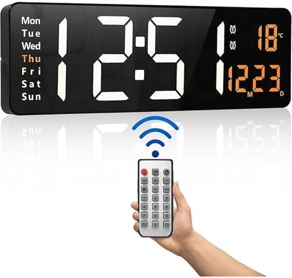 Rexmon Digital White, Orange Clock