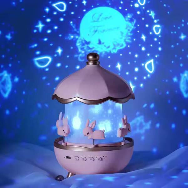 Taxzilla 3D Decorative LED Night Light|Bedroom 360 Degree Rotation Sky Projector_B1E8 Night Lamp