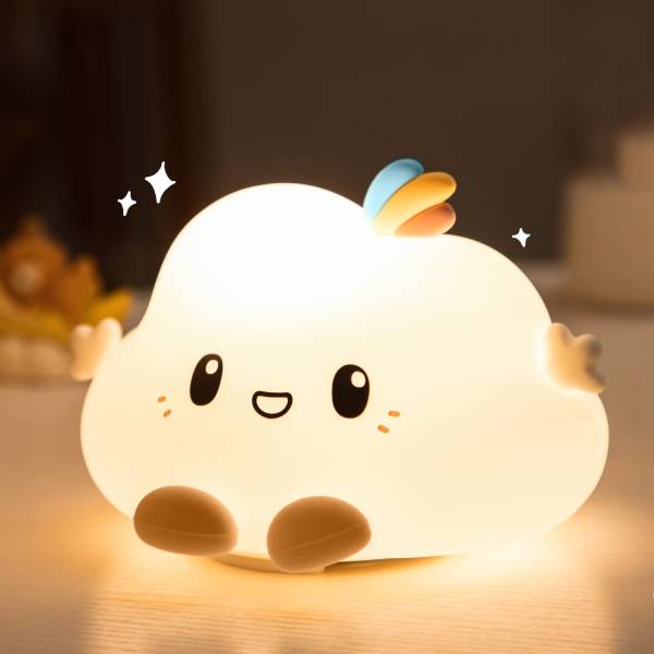 VYATIRANG Silicone Cute Kids Night Lights for Bedroom Decor, Colorful Night Light for Kids Night Lamp