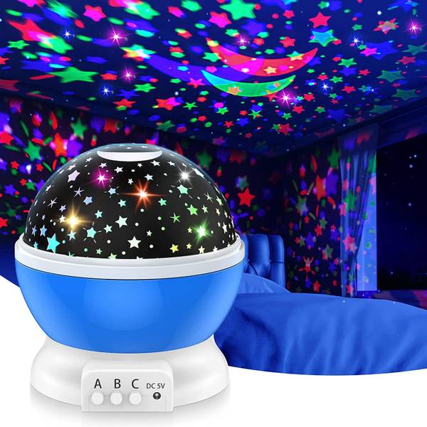 UZAN Romantic Sky Star Master Night Light Projector Children Kids Baby Sleep Lighting Night Lamp