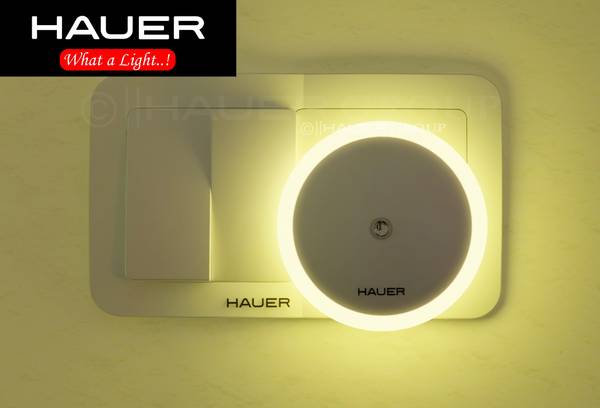 Hauer GLOW-MATE Smart LED Premium Night Light Auto Dimming With Auto ON/OFF Sensor LED Night Lamp