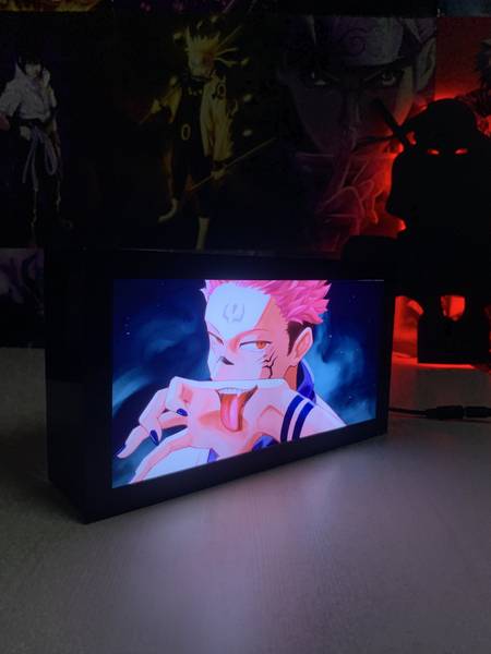 Printkarr Sukuna Light Box, Anime Light Box, Jujutsu Kaisen, Anime, Ryomen Sukuna Night Lamp