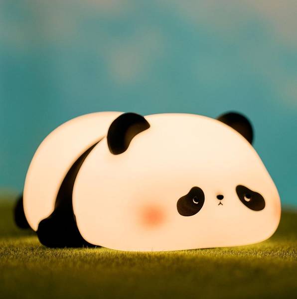 MILONI USA Cute Panda Silicon USB Rechargeable Night Light Lamp Night Lamp