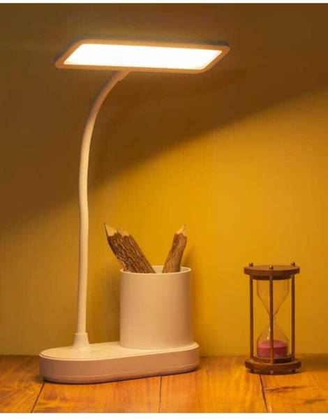 Garu Osring S-971 LED Desk Lamp, Rechargeable Study Lamp with Pen holder Table Lamp