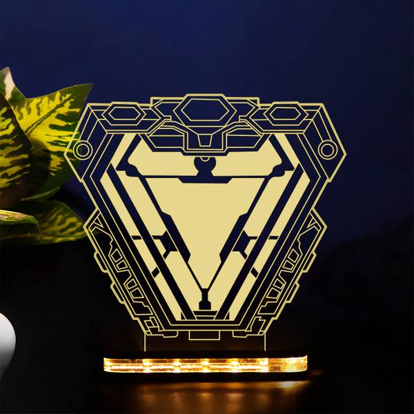 StarLaser 3D Illusion Ironman655 Arc Reactor Acrylic Table lamp Gift for Avengers Lover Table Lamp