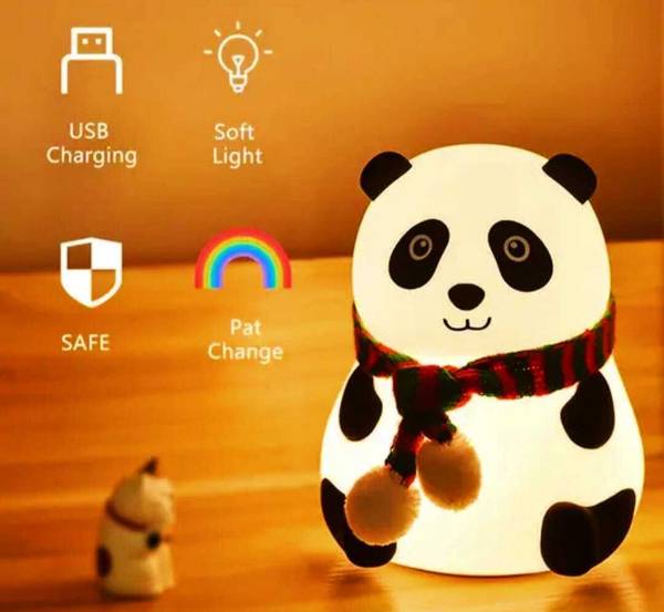 cutemo Cute Panda Table Lamp, Birthday Gift for Girls/Boys, Colour Changing Night Lamp