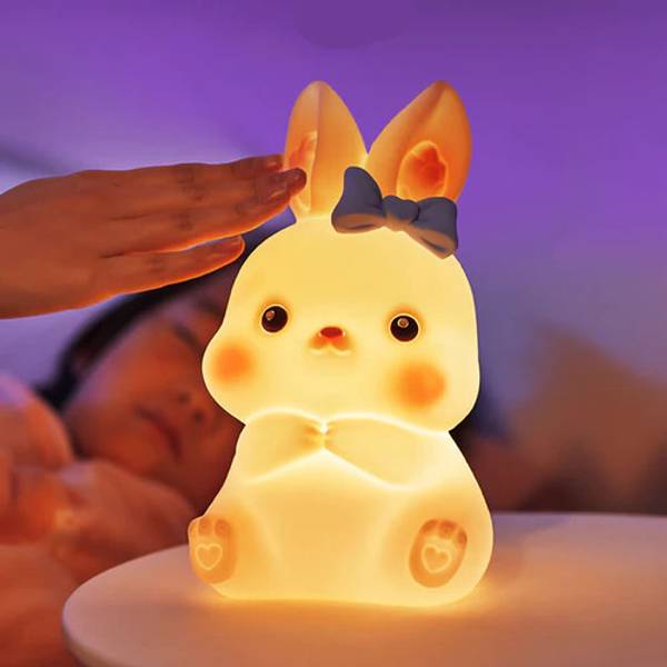 Dwiza Enterprise Bunny Night Lamp/Bunny Night Light /Rabbit Night Lamp /Rabbit Lamp Silicone Lamp Night Lamp