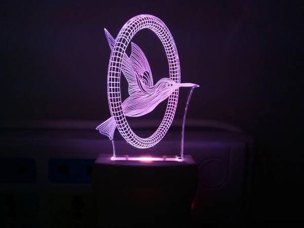 Omniverse 3D ILLUSION FLYING BIRD WITH 7 COLOR CHANGING LIGHT_T6 Night Lamp