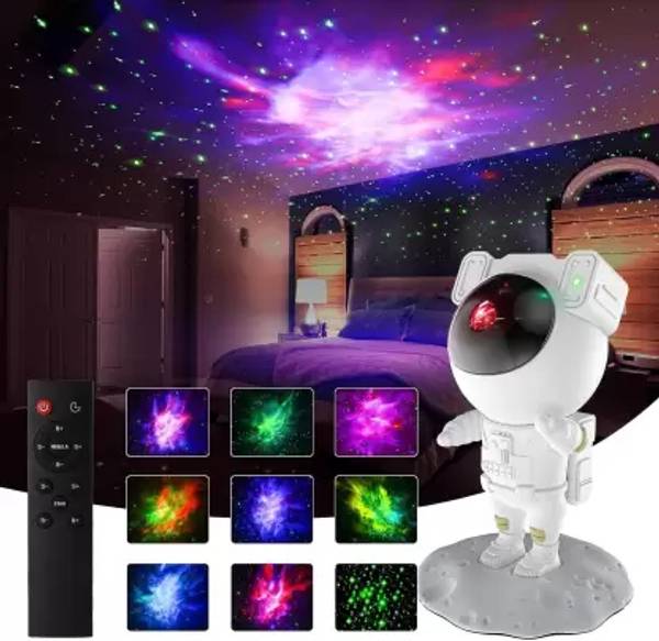 Galaxy Astronaut Space Star Projector Night Light Nebula 360 Adjustable Head Night Lamp