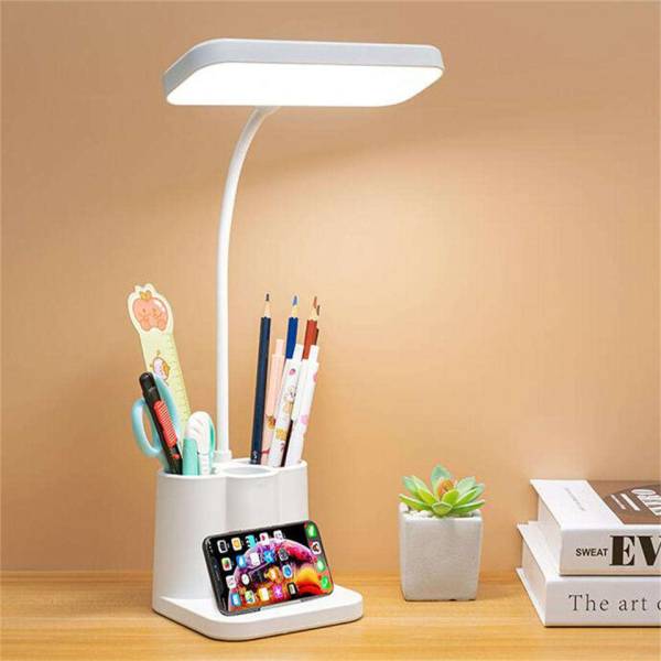 MOGADGET Rechargeable Study Lamp, Touch Table Lamp for study room with USB Charging Study Lamp