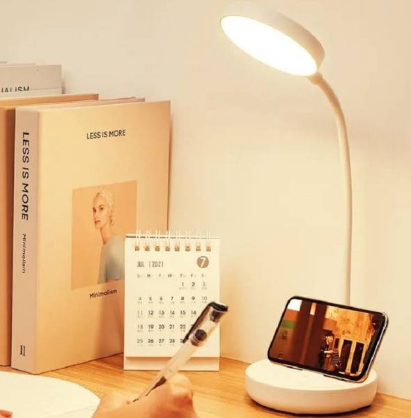 AKR 3 Mode Rechargeable Study Lamp with Touch On/Off and Student Eye Protection Study Lamp