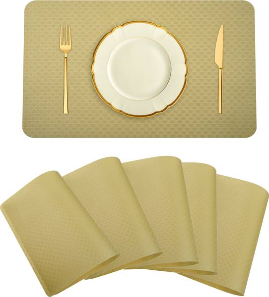 KUBER INDUSTRIES Rectangular Pack of 6 Table Placemat