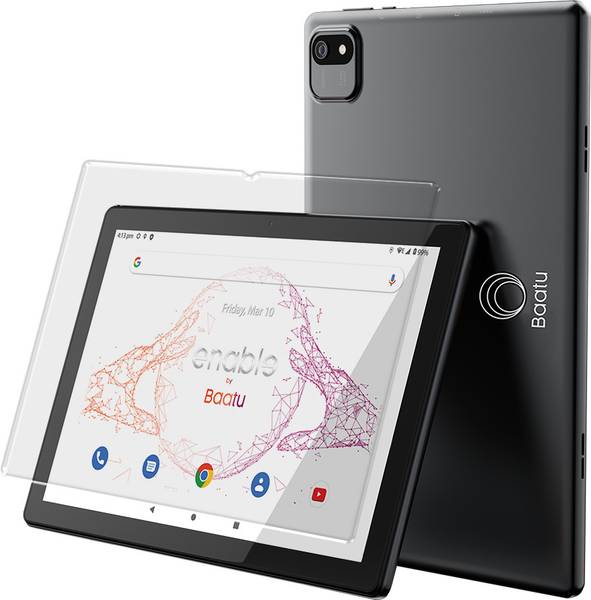 Baatu Enable Smart Tablet + Screen Guard | (India's 1st Parental Control Tablet) | 4 GB RAM 64 GB ROM 10.1 inch with Wi-Fi+4G Tablet (Content Monitor,...