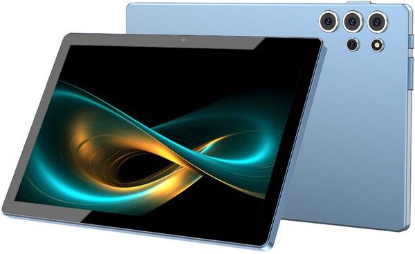I Kall N20 Plus with Wireless Bluetooth Rechargeable Keyboard & Foldable Back Cover 4 GB RAM 64 GB ROM 10 inch with 4G Tablet (Blue)