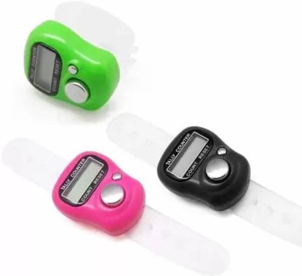 SK NAHAR Collection Number Clicker Tally 5-Digit Counter Finger Ring Electronic Counting machine Digital Tally Counter