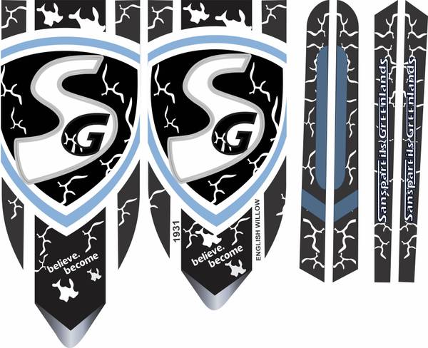 CANDLE SG English Willow Cricket Bat Sanspareils Greenlands Cricket Bat Sticker Bat Sticker