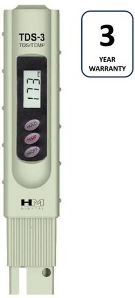 HM DIGITAL TDS-3 Pocket TDS Meter Water Tester Meter Digital TDS Meter