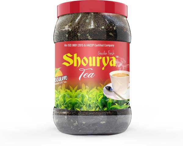 Surajmukhi Tea Pvt. Ltd. SHOURYA CTC Black Tea Jar 3 KG X 1 (Pack of 1) - 3 KG Unflavoured Black Tea Mason Jar