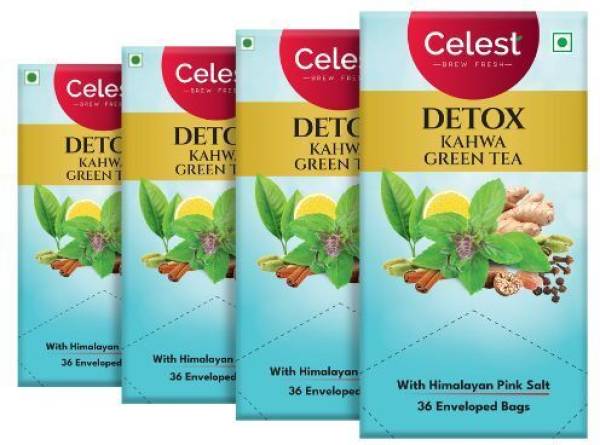 Celest Detox Kahwa Green Tea,144 Tea Bags | Detox Kahwa | Detox Kahwa Green Tea | Green Tea Bags Box