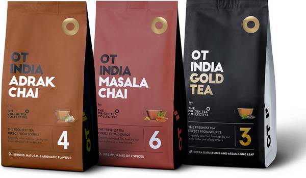 OT INDIA Winter Special Tea Combo - Adrak Chai, Masala Chai, Gold Tea (Pack of 3) Ginger, Spices, Plain Tea Pouch