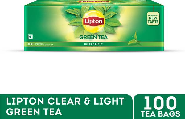 Lipton Clear & Light Green Tea Bags 100 pcs Lemon Green Tea Bags Box