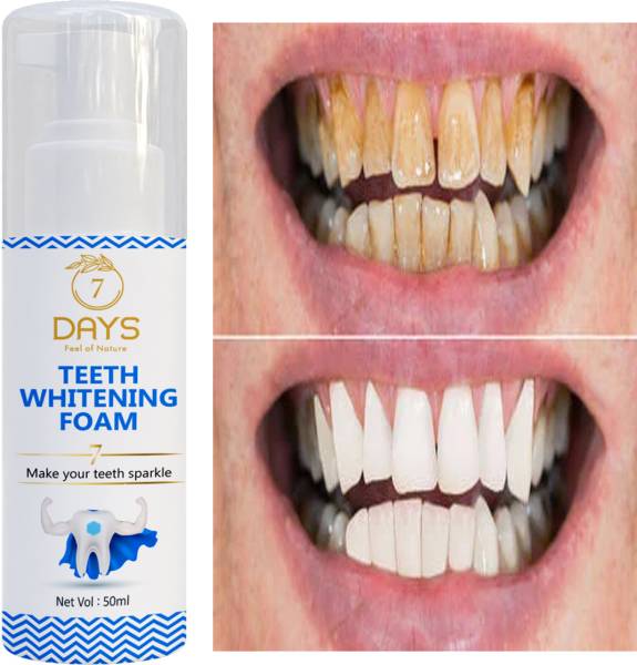 7DAYS Teeth Whitening Foam to Ultra-fine YELLOW TEETH Deeply Intensive Stain Removal Teeth Whitening liquid