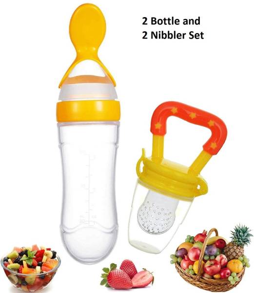 SuperDaze Fresh Food Feeder, Infant Teether Nibbler Toys, for Toddlers & Kid- Combo of 2 Feeder
