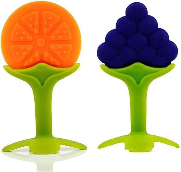 Aditi Toys Baby Silicone Teether, Fruit Teether For Toddlers, Silicone Teether, Non-Toxic Teether