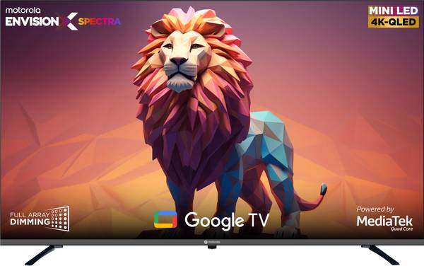 MOTOROLA EnvisionX Spectra Mini LED 127 cm (50 inch) QLED Ultra HD (4K) Smart Google TV Dolby Vision & Dolby Atmos