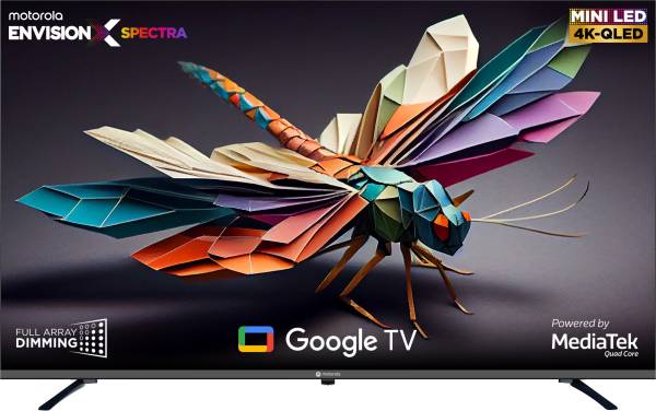 MOTOROLA EnvisionX Spectra Mini LED 165 cm (65 inch) QLED Ultra HD (4K) Smart Google TV Dolby Vision & Dolby Atmos