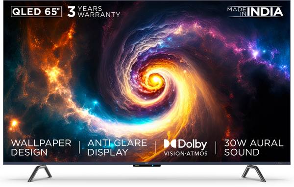 acer 165 cm (65 inch) QLED Ultra HD (4K) Smart Android TV With Super Anti Glare Display, Motion Sensor, Far Field Mic