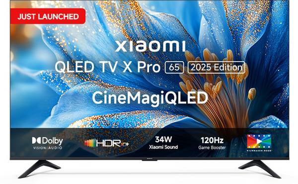 XIAOMI X Pro CiniMagi QLED 165 cm (65 inch) QLED Ultra HD (4K) Smart Google TV 2025 Edition