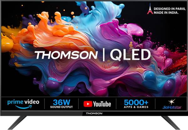 Thomson Alpha QLED 80 cm (32 inch) HD Ready LED Smart Linux TV 2025 Edition with 36W Sound Output | Web Browser | Sports Mode | Bezel - Less Design (3...