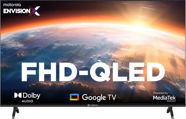 MOTOROLA 109 cm (43 inch) QLED Full HD Smart Google TV 2025 Edition with Dolby Audio & 40W Speaker