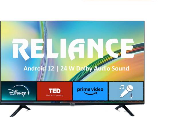 Reliance 81 cm (32 inch) HD Ready LED Smart Android TV with Android 12, 1GB RAM (2023 Model) Frameless Design