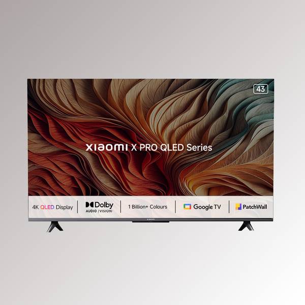 Mi by Xiaomi X Pro QLED 107.95 cm (43 inch) QLED Ultra HD (4K) Smart Google TV 4K Dolby Vision | Dolby Audio |DTS Virtual: X | Vivid Picture Engine 2 ...