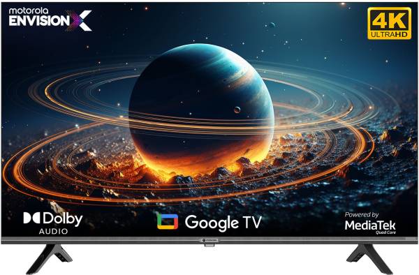 MOTOROLA EnvisionX 140 cm (55 inch) Ultra HD (4K) LED Smart Google TV with Box Speaker