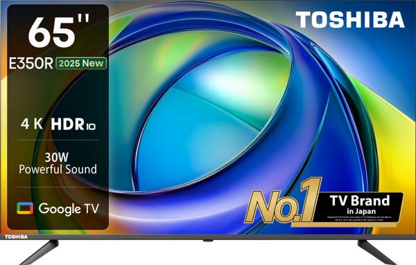 TOSHIBA 164 cm (65 inch) Ultra HD (4K) LED Smart Google TV 2025 Edition with Dolby Atmos, 30W Powerful Sound, HDR 10