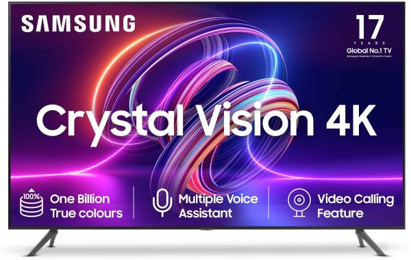SAMSUNG Crystal Vision 138 cm (55 inch) Ultra HD (4K) LED Smart Tizen TV with Voice Assistant