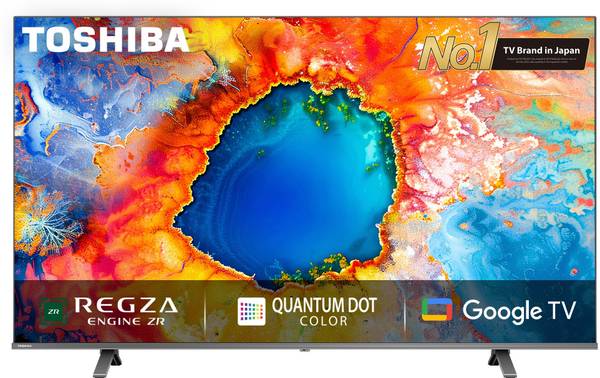 TOSHIBA C450NP 215 cm (85 inch) QLED Ultra HD (4K) Smart Google TV Dolby Vision Atmos and REGZA Engine ZR