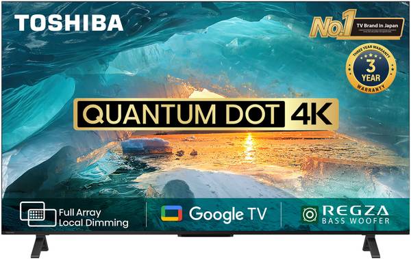 TOSHIBA M550MP 126 cm (50 inch) QLED Ultra HD (4K) Smart Google TV Full Array Local Dimming, Power Bass woofer, and HSR 120 Mode