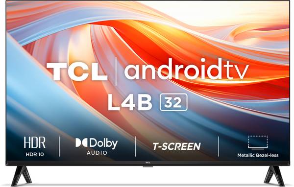 TCL 79.97 cm (32 inch) HD Ready LED Smart Android TV with Metallic Bezel Less and Chromecast built-in