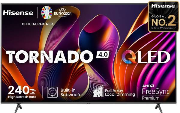 Hisense Q7N 253 cm (100 inch) QLED Ultra HD (4K) Smart VIDAA TV Dolby Vision Atmos, 61W Sound Output, Built-in Subwoofer Full Array Local Dimming