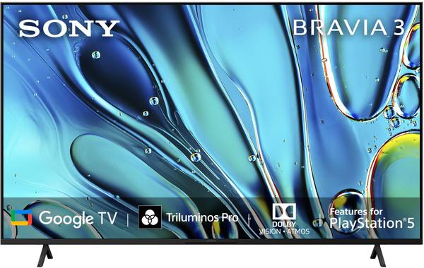 SONY BRAVIA 3 125.7 cm (50 inch) Ultra HD (4K) LED Smart Google TV with Advanced AI Processor X1 HDR, Sony Picture Core, Dolby Vision Atmos